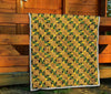 African Kente Print Pattern Quilt-grizzshop
