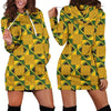 African Kente Print Pattern Women Hoodie Dress-grizzshop