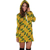 African Kente Print Pattern Women Hoodie Dress-grizzshop