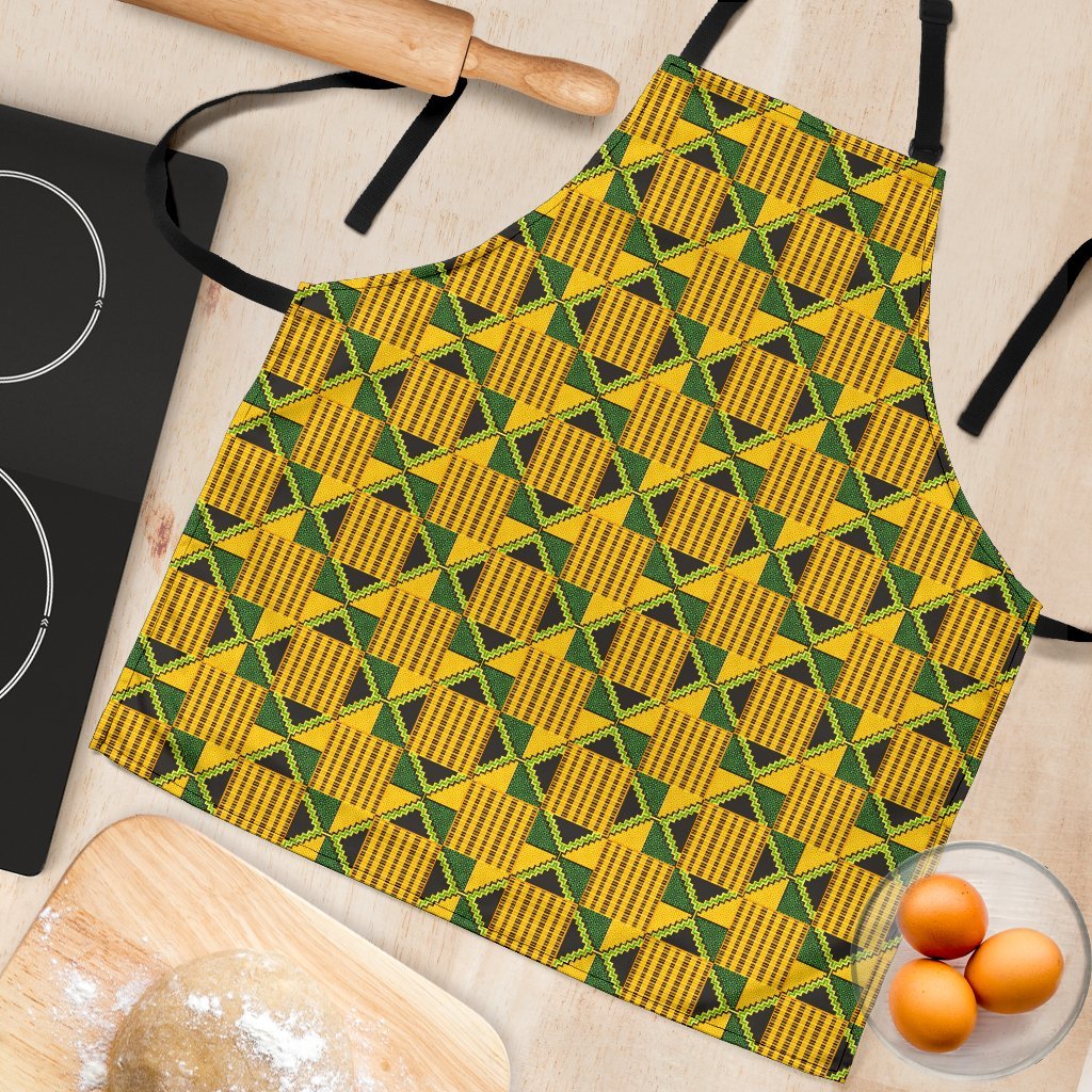 African Kente Print Pattern Women's Apron-grizzshop