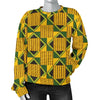 African Kente Print Pattern Women's Sweatshirt-grizzshop