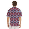 African Kitenge Print Men's Short Sleeve Shirts-grizzshop