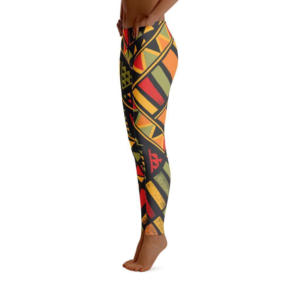 African Print ,Dashiki ,Adinkra ,Kente Pattern Women's Leggings-grizzshop