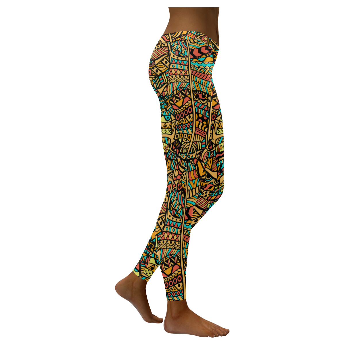 African Print ,Dashiki ,Adinkra ,Kente Pattern Women's Leggings-grizzshop