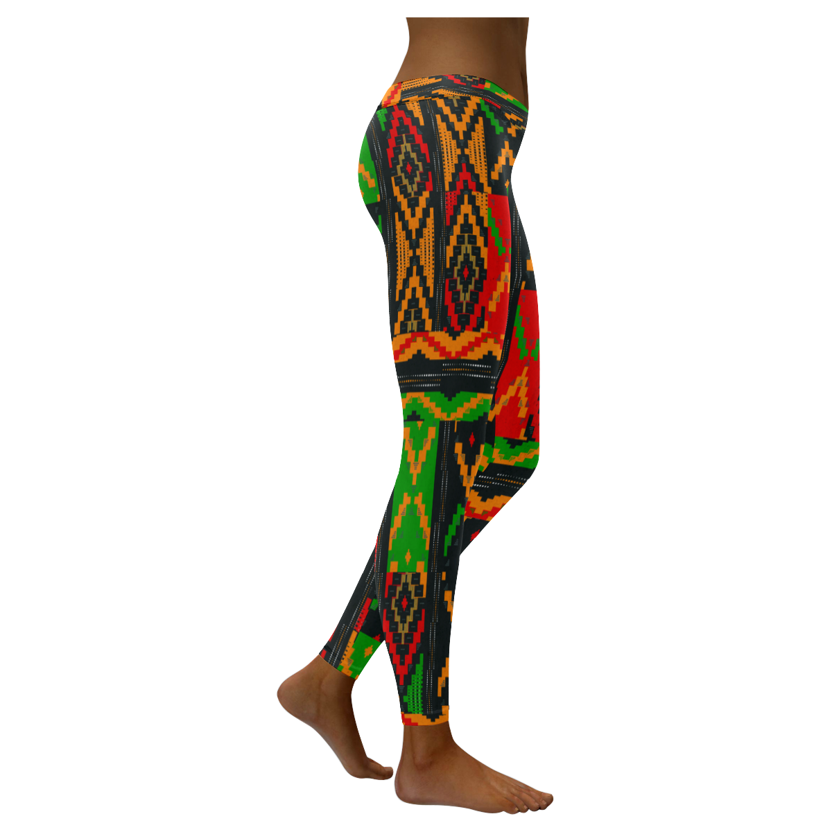 African Print ,Dashiki ,Adinkra ,Kente Pattern Women's Leggings-grizzshop