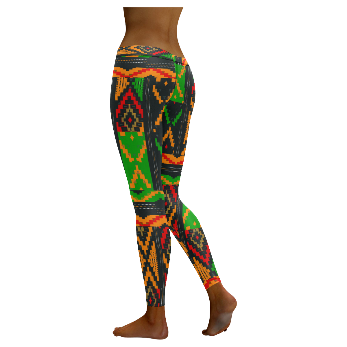 African Print ,Dashiki ,Adinkra ,Kente Pattern Women's Leggings-grizzshop