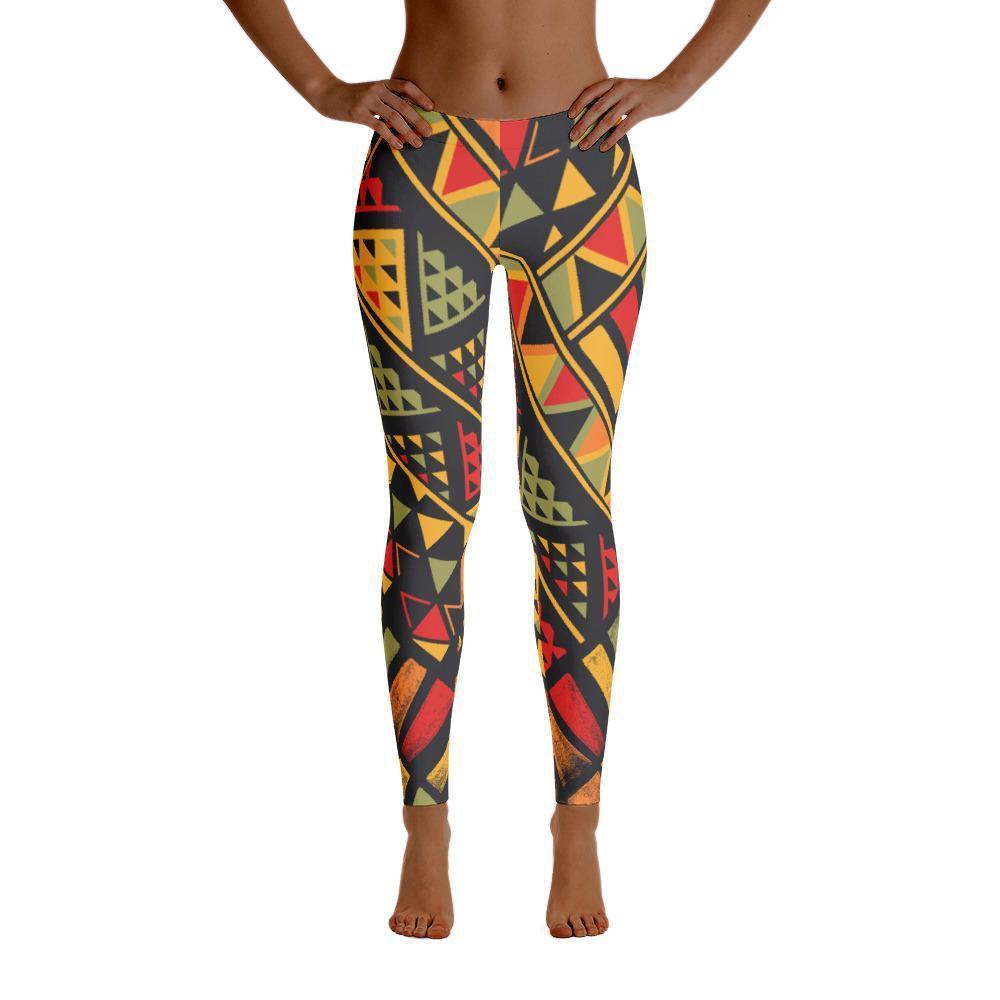 African Print ,Dashiki ,Adinkra ,Kente Pattern Women's Leggings-grizzshop