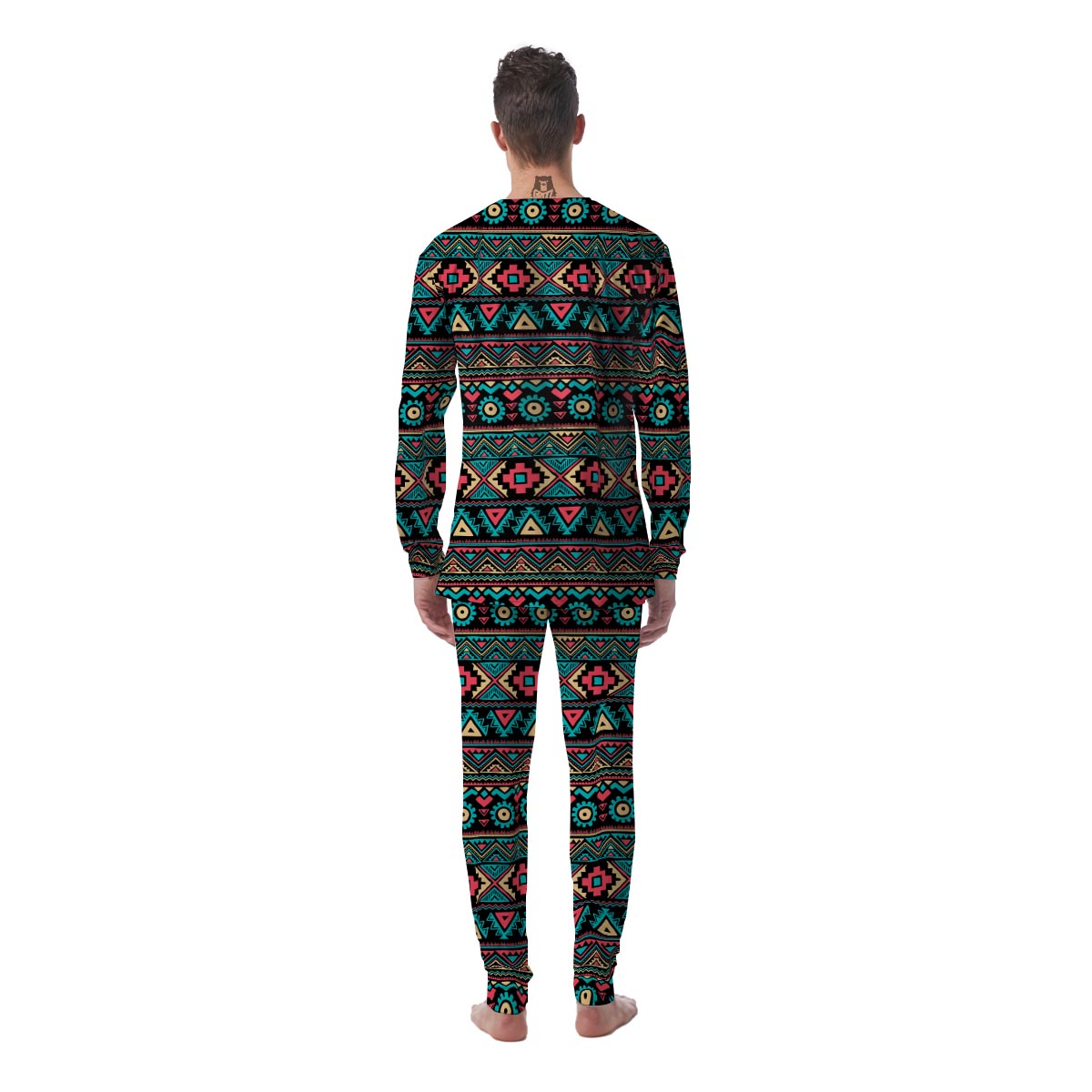 African Tribal Ethnic Print Pattern Men's Pajamas-grizzshop