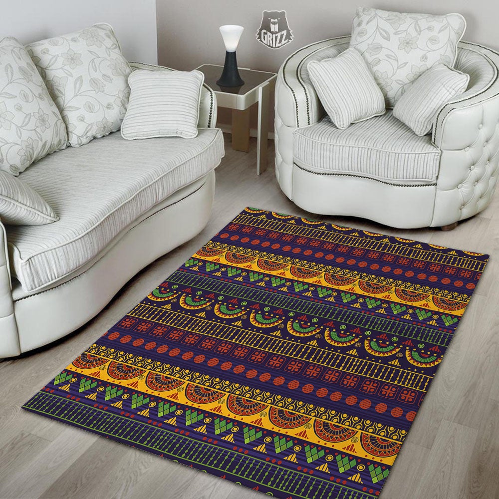African Tribal Native Print Pattern Floor Mat-grizzshop