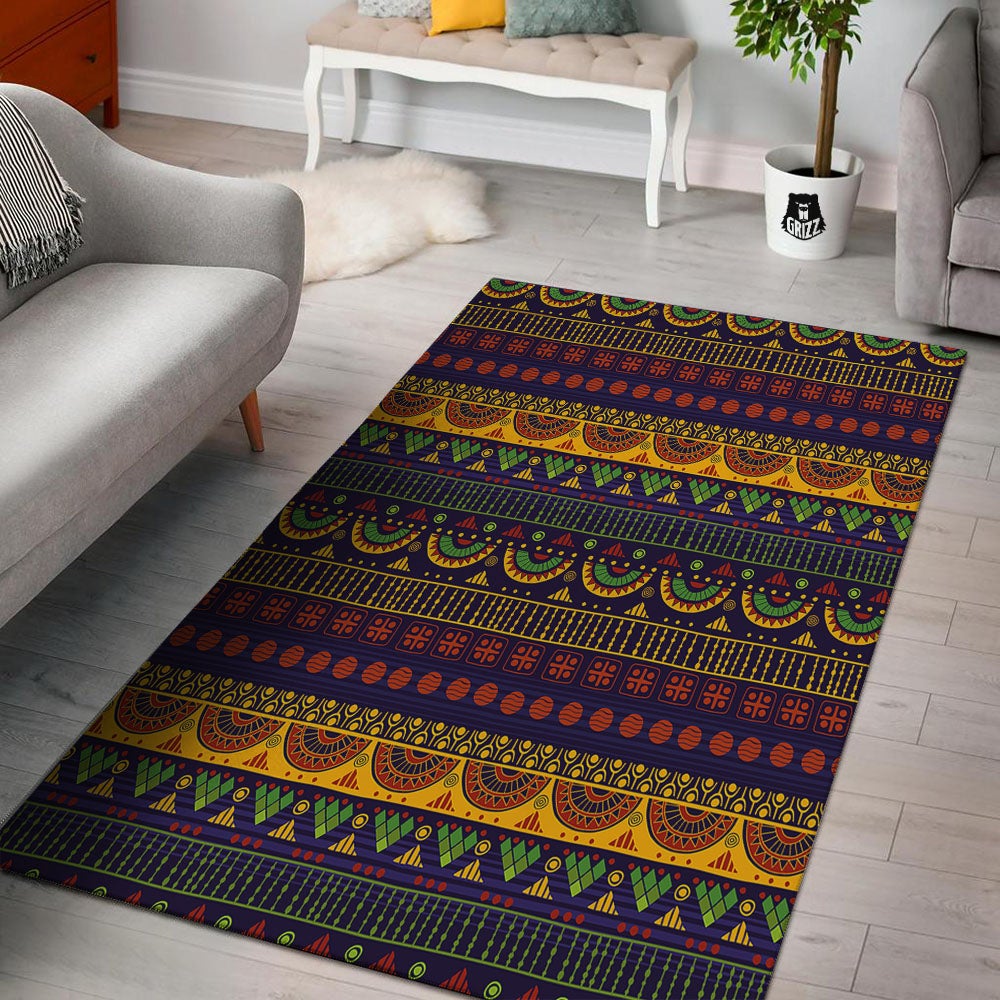 African Tribal Native Print Pattern Floor Mat-grizzshop