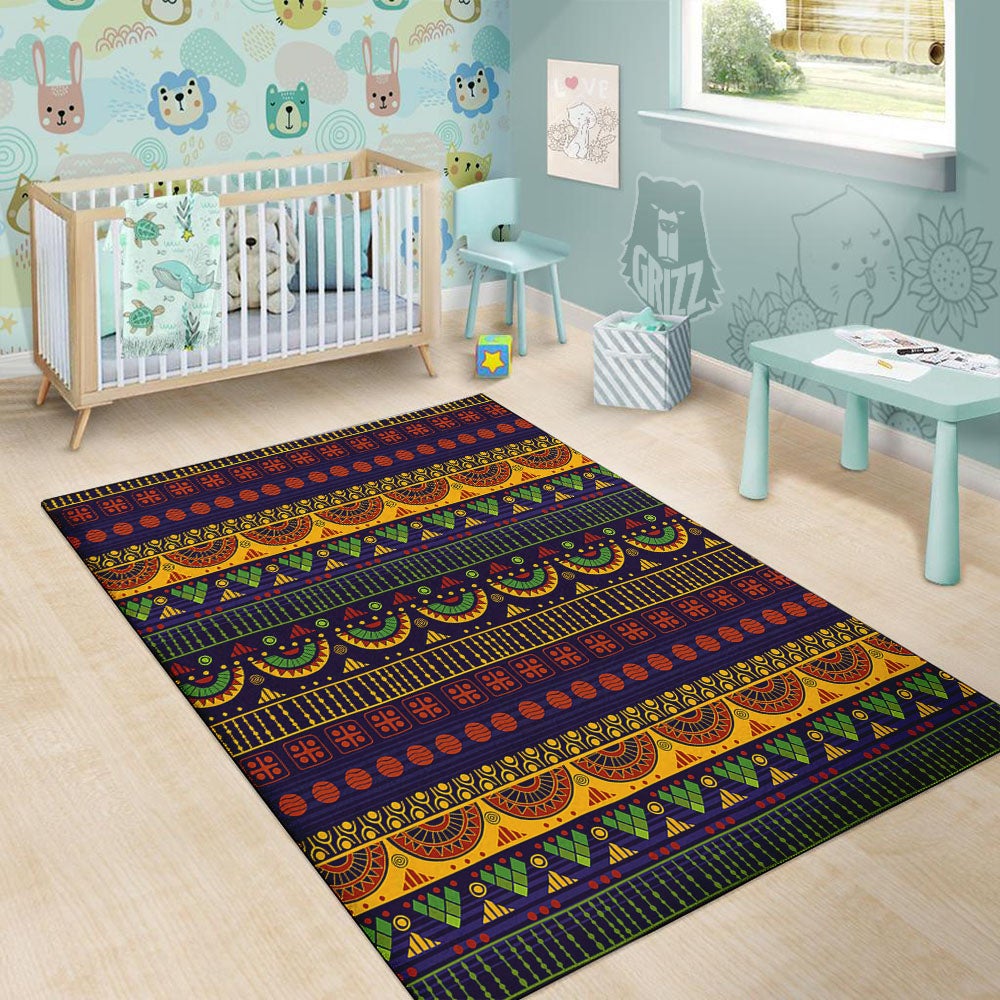 African Tribal Native Print Pattern Floor Mat-grizzshop