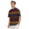 African Tribal Native Print Pattern Men's Short Sleeve Shirts-grizzshop