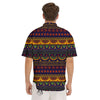 African Tribal Native Print Pattern Men's Short Sleeve Shirts-grizzshop