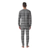 African Tribal White And Black Print Men's Pajamas-grizzshop