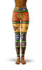 Afro African Kente Art Style 1 Print Legging-grizzshop