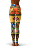 Afro African Kente Art Style 1 Print Legging-grizzshop