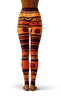 Afro African Kente Art Style 2 Print Legging-grizzshop