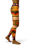 Afro African Kente Art Style 4 Print Legging-grizzshop