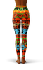 Afro African Kente Art Style 5 Print Legging-grizzshop