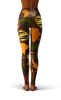 Load image into Gallery viewer, Afro African Kente Brown Nature Print Legging-grizzshop