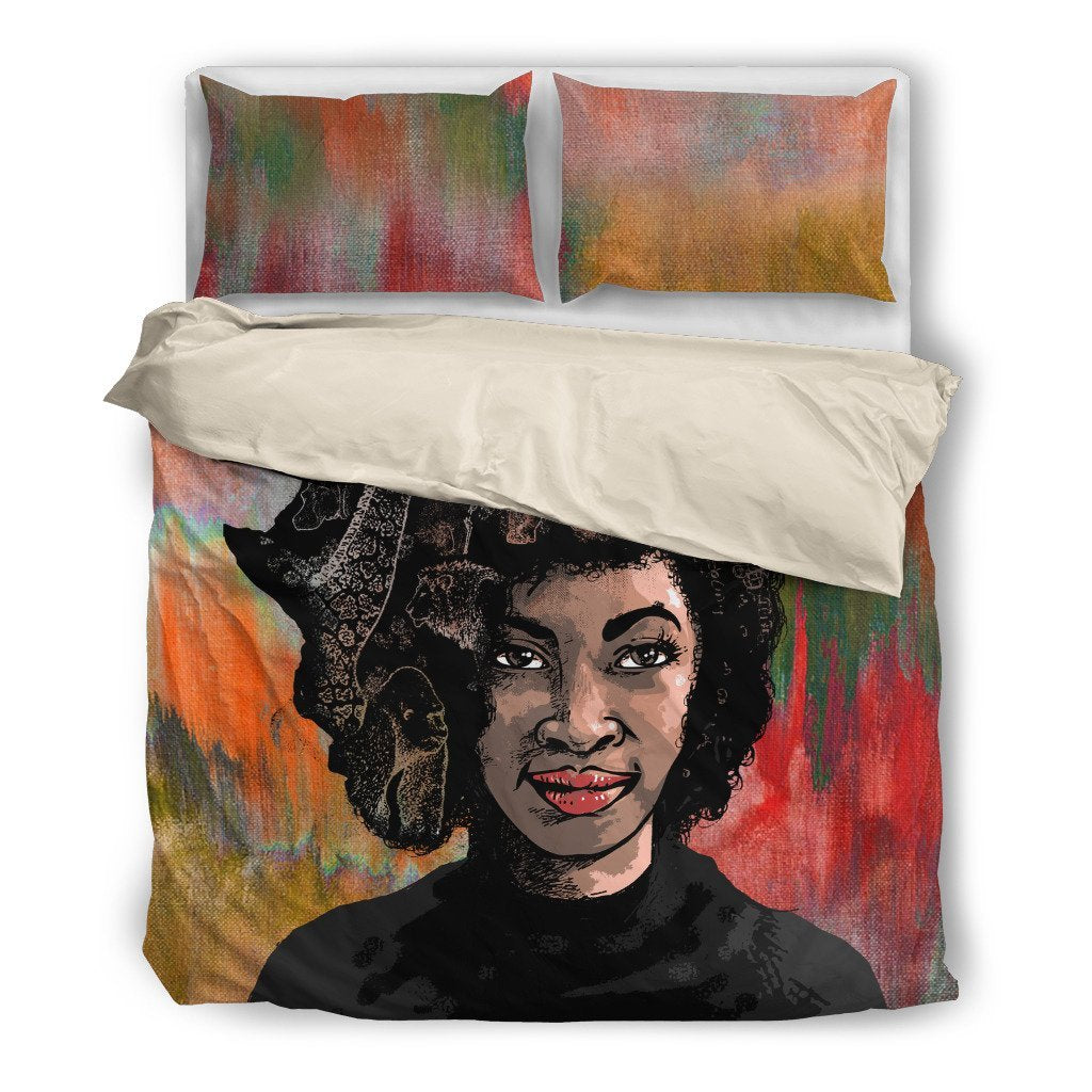 Afro African girl Pillow & Duvet Covers Bedding Set-grizzshop