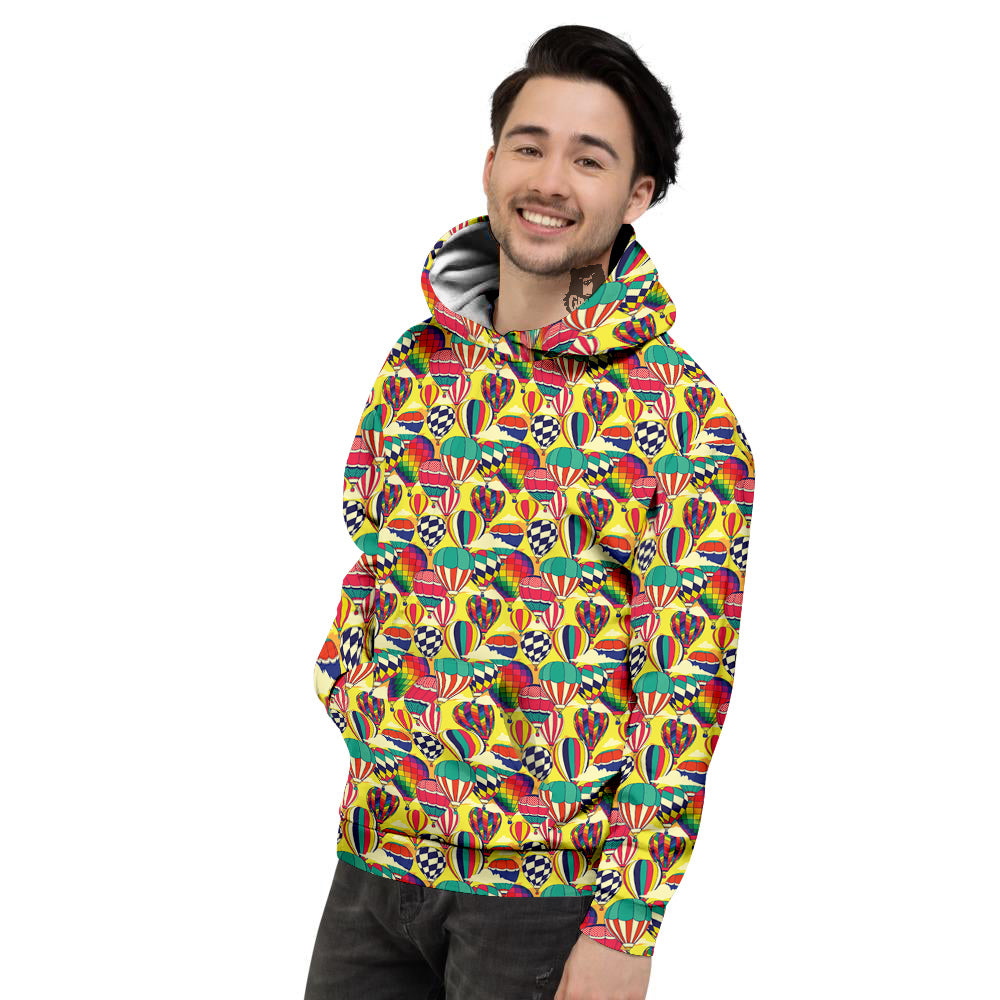 Air Balloon Colorful Print Pattern Men's Hoodie-grizzshop