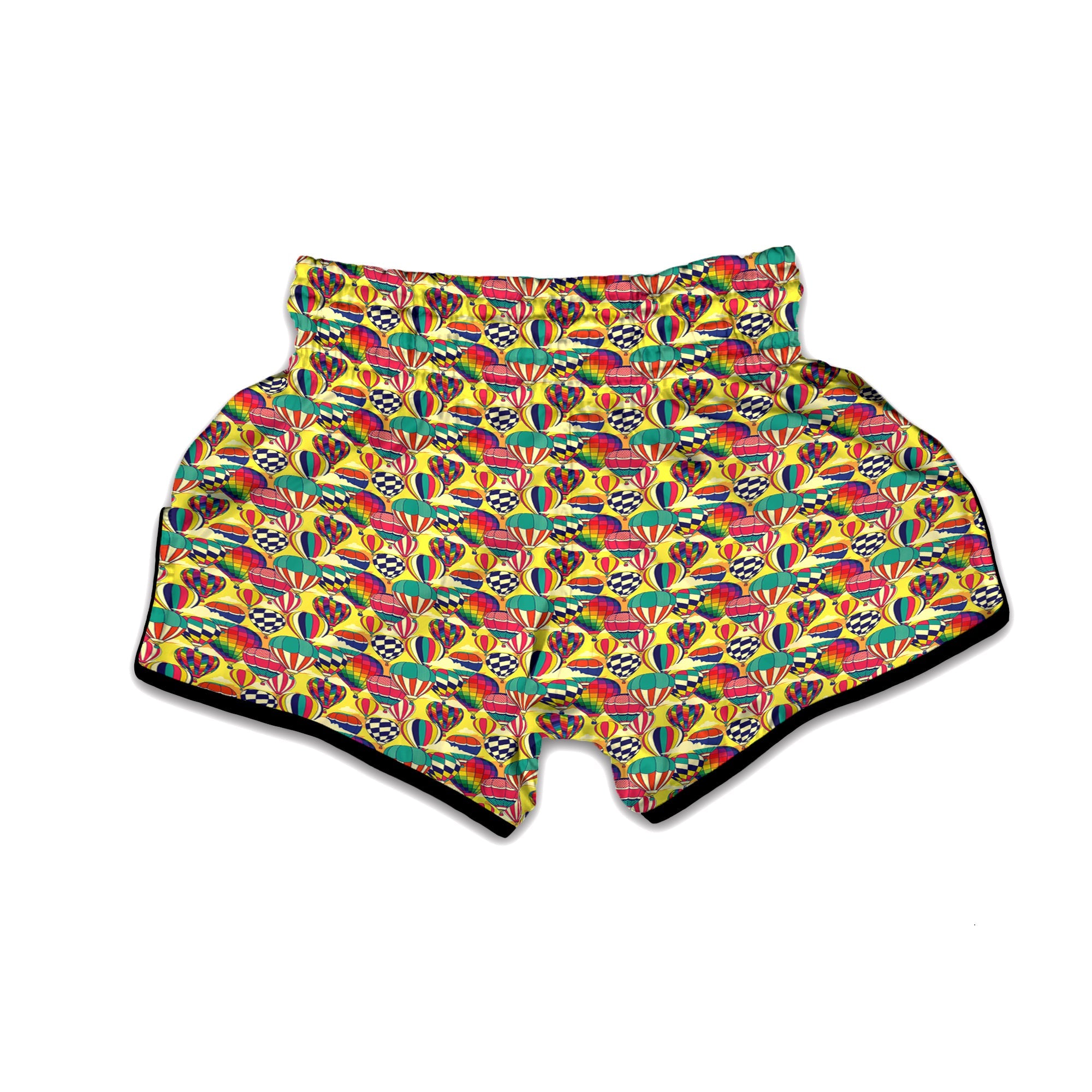 Air Balloon Colorful Print Pattern Muay Thai Boxing Shorts-grizzshop