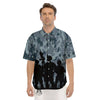 Air Force And Camouflage Print Men's Short Sleeve Shirts-grizzshop