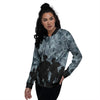 Air Force And Camouflage Print Women's Bomber Jacket-grizzshop