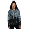 Air Force And Camouflage Print Women's Bomber Jacket-grizzshop