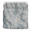 Air Force Military Camouflage White Snow Camo Pattern Print Duvet Cover Bedding Set-grizzshop