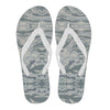 Air Force Military Camouflage White Snow Camo Pattern Print Men & Women Flip Flops-grizzshop