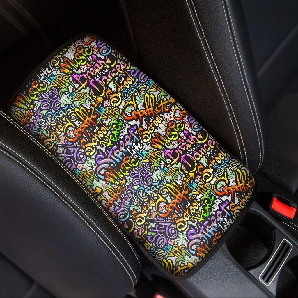 Airbrush Graffiti Print Car Console Cover-grizzshop