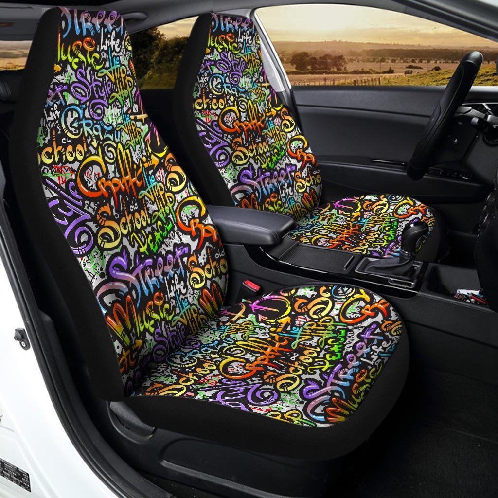 Airbrush Graffiti Print Car Seat Covers-grizzshop