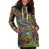 Airbrush Graffiti Print Hoodie Dress-grizzshop