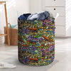 Airbrush Graffiti Print Laundry Basket-grizzshop