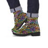 Airbrush Graffiti Print Men's Boots-grizzshop