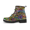 Airbrush Graffiti Print Men's Boots-grizzshop