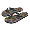 Airbrush Graffiti Print Men's Flip Flops-grizzshop