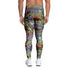 Airbrush Graffiti Print Men's Leggings-grizzshop