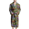 Airbrush Graffiti Print Men's Robe-grizzshop