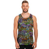 Airbrush Graffiti Print Men's Tank Tops-grizzshop