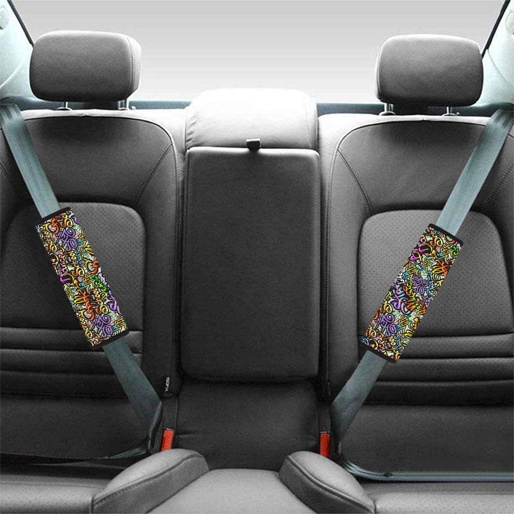 Airbrush Graffiti Print Seat Belt Cover-grizzshop