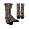 Airbrush Graffiti Print Unisex Socks-grizzshop