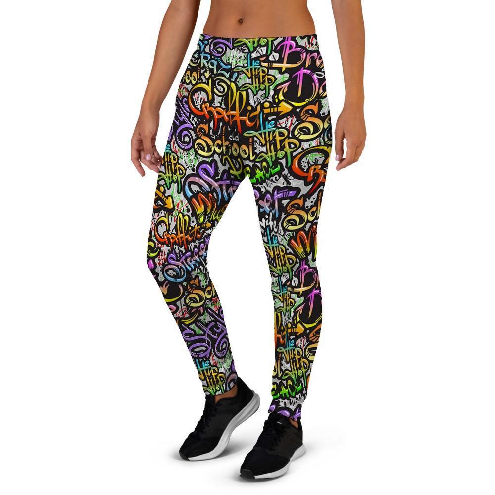 Airbrush Graffiti Print Women's Joggers-grizzshop