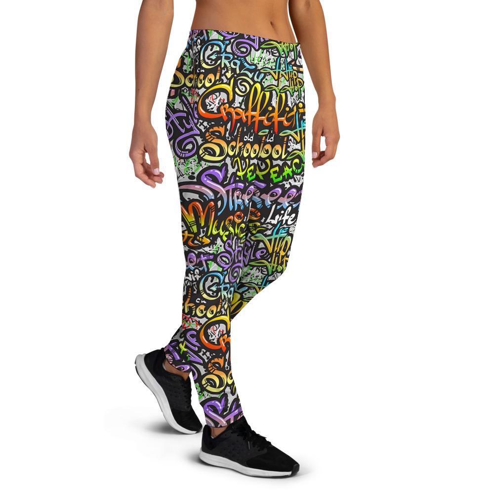 Women's Graffiti Print Joggers