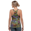 Airbrush Graffiti Print Women's Racerback Tank Top-grizzshop