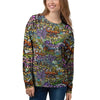 Airbrush Graffiti Print Women's Sweatshirt-grizzshop