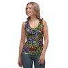 Airbrush Graffiti Print Women's Tank Top-grizzshop