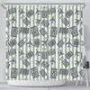 Airplane Luggage Pattern Print Bathroom Shower Curtain-grizzshop